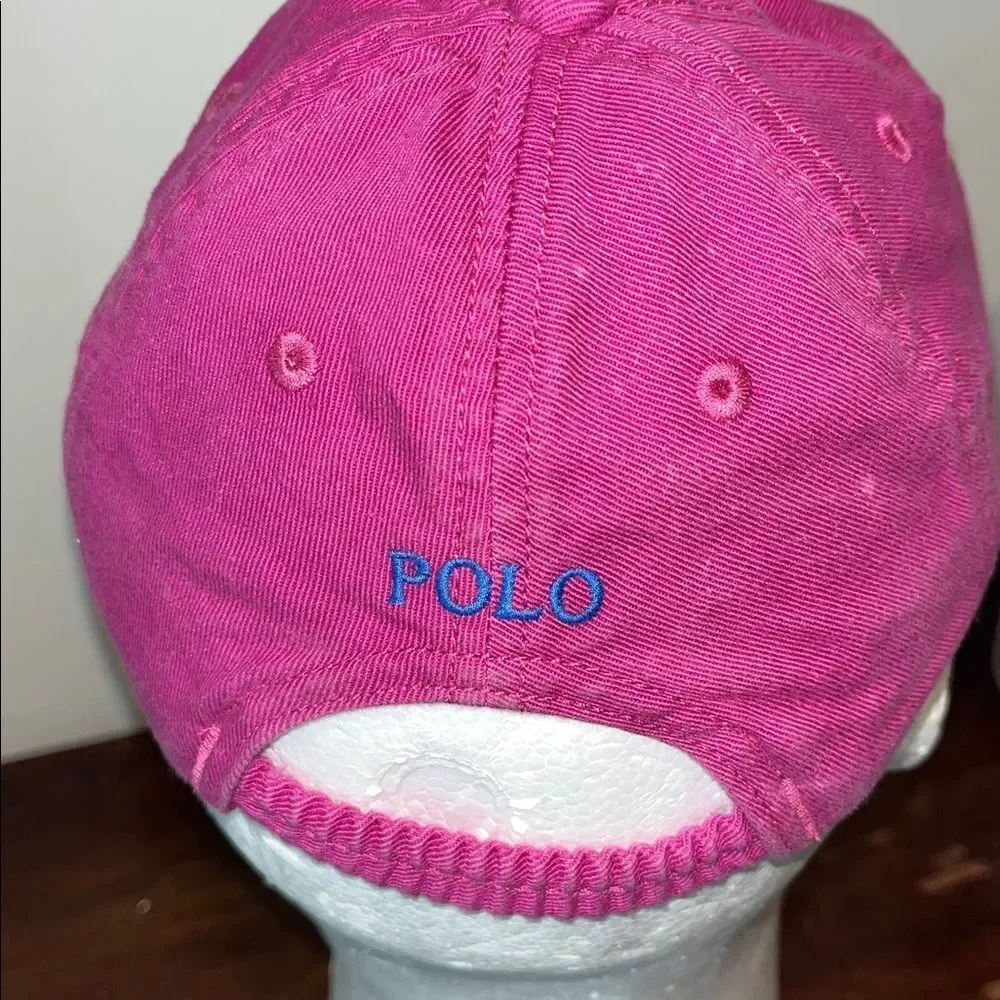 Polo by Ralph Lauren baby light purple one size cap (12M-24M) used stained